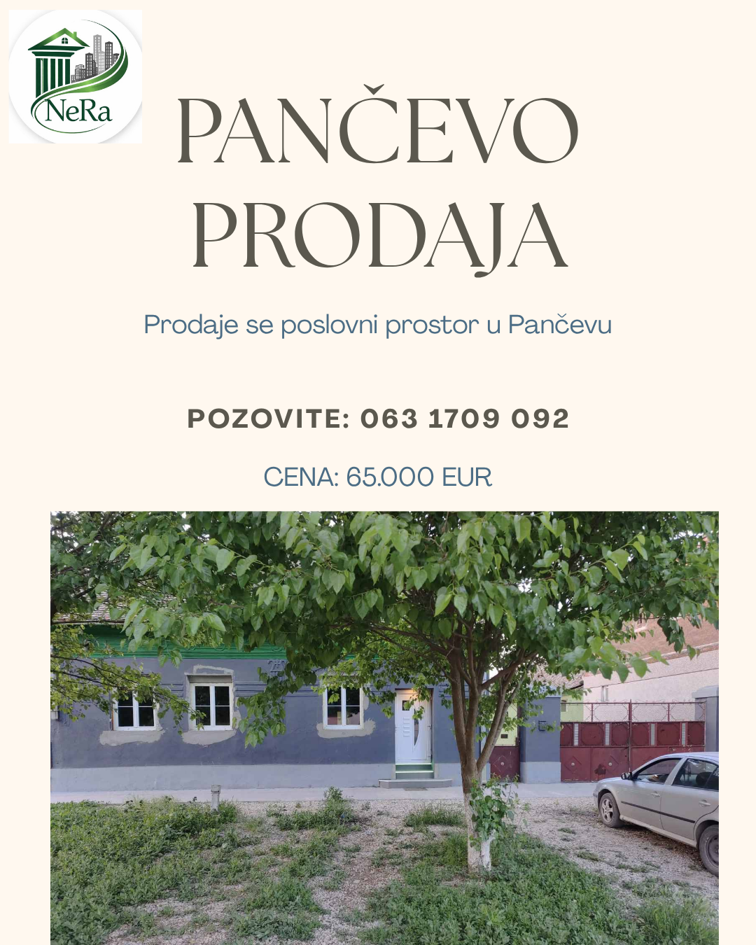 Kuća- poslovni prostor u Pančevu